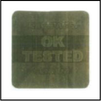 Tested OK Round Labels