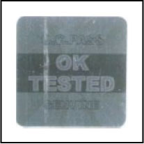 Tested OK Round Labels