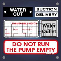 Labels & Stickers for Pump & Motors Labels & Stickers for Pump & Motors