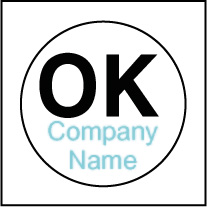 Tested Ok Label Template OK001