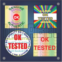 OK Tested / QC Passed Hologram Stickers OK Tested / QC Passed Hologram Stickers