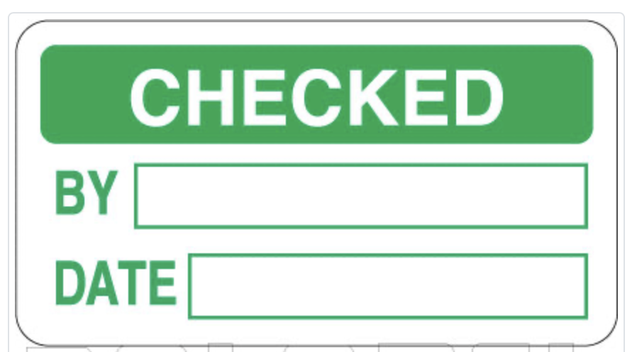 Tested OK Round Labels