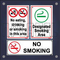 Smoking & Drinking Area Sign Name Plates