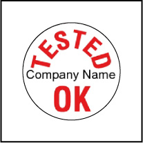 Customize Tested OK Stickers - TK001