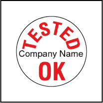 Tested Ok Label Template OK001