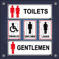 Toilet & Restroom Signs Name Plate