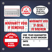 Warrantee Void & Seal Stickers