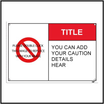 152608 Caution Warning Label Template
