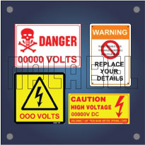 electrical control panel labels